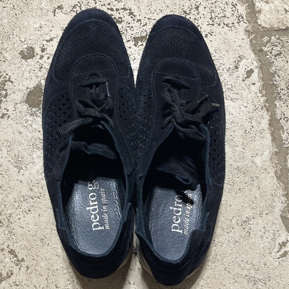 Pedro Garcia Omega Suede Sneakers Black Size 44 - Picture 9 of 13